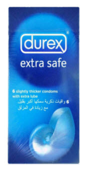 Durex Condoms Extra Safe 6's
