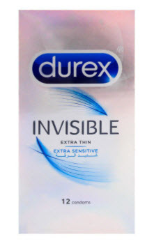 Durex Condoms Invisible Extra Sensitive 12's