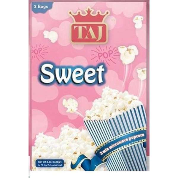 Taj Microwave Popcorn Sweet 3 Bags 240 g