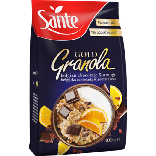Sante Gold Granola Belgian Chcocolate & Orange 300 g