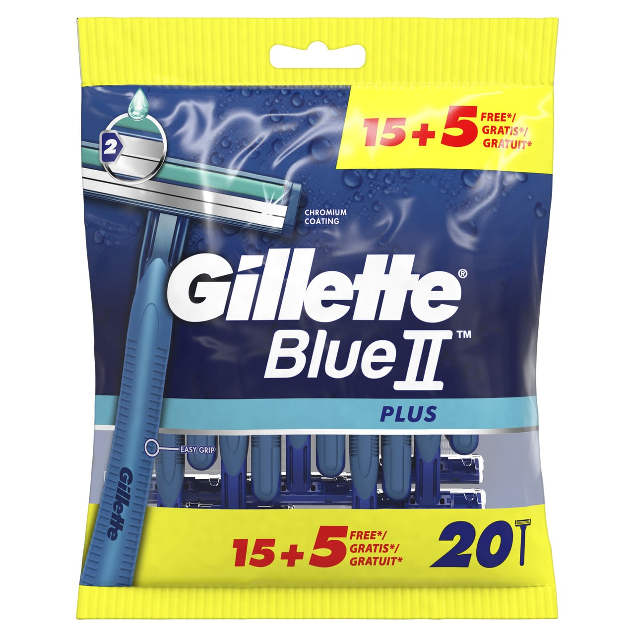 Gillette Blue II Plus 15's + 5 Free
