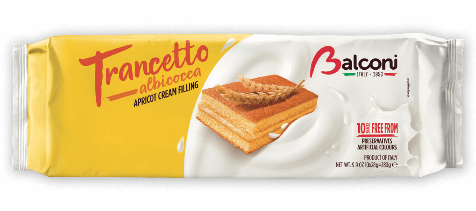 Balconi Trancetto Apricot Cream Filling 28 g