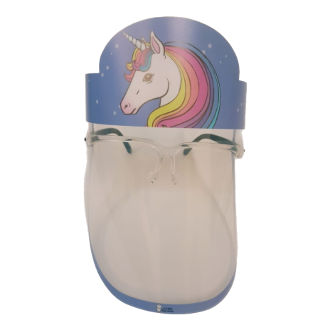 Kids Face Mask Unicorn With Eyeglasses