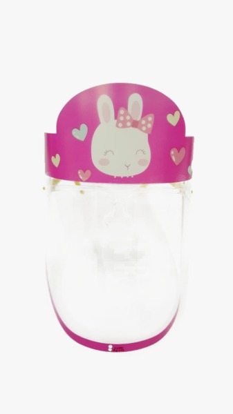 Kids Face Mask Rabbit For Girls With Eyeglasses