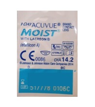 Acuvue 1-Day Moist Contact Lenses D-7.00 1's