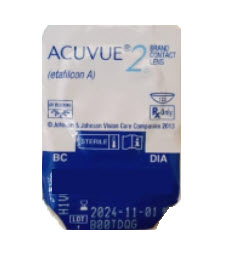 Acuvue2 Monthly Contact Lenses D-7.50 1's
