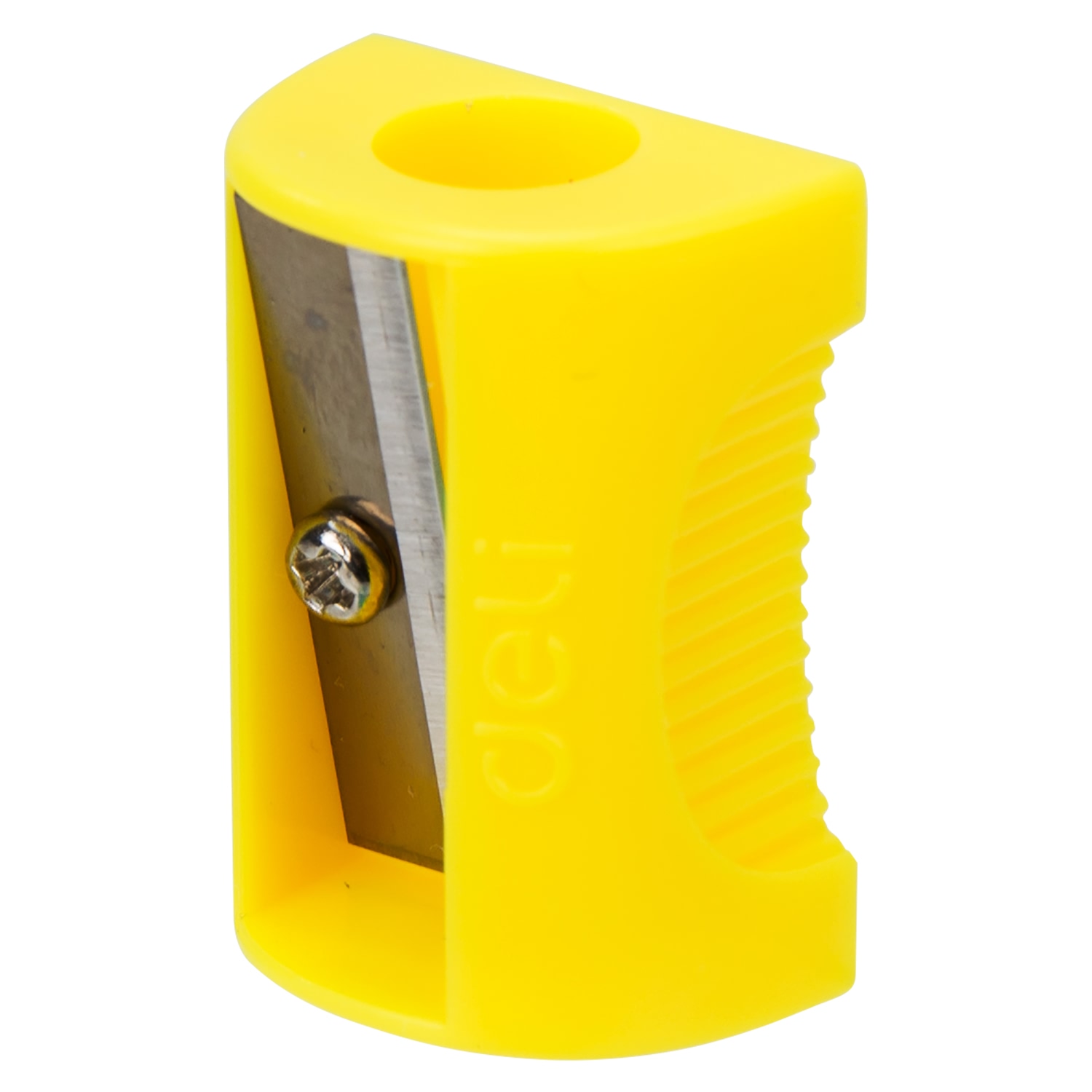 Deli Neon Pencil Sharpener Yellow 1's