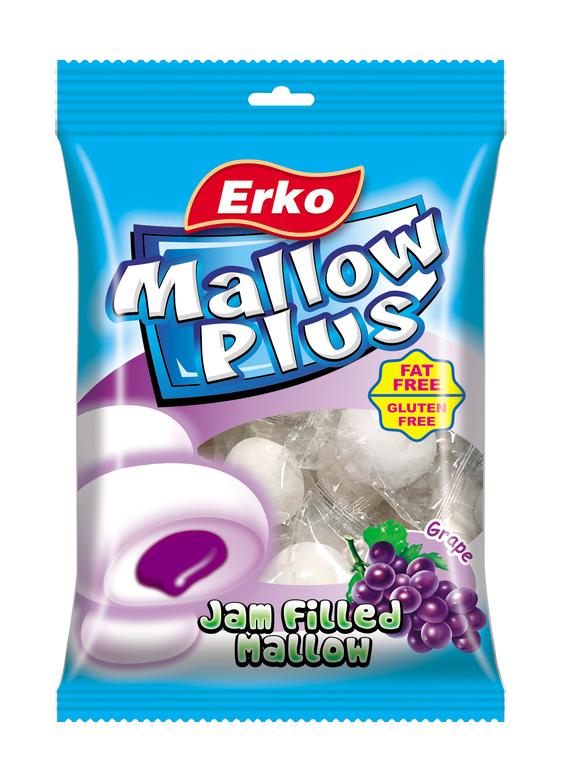 Erko Mallow Plus Grape Jam Filled 80 g