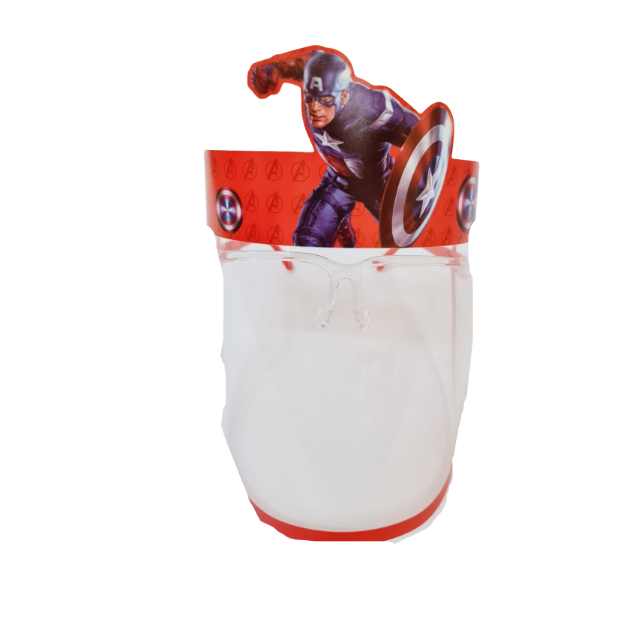 Kids Face Mask Captain America For Boys With Eyeglasses
