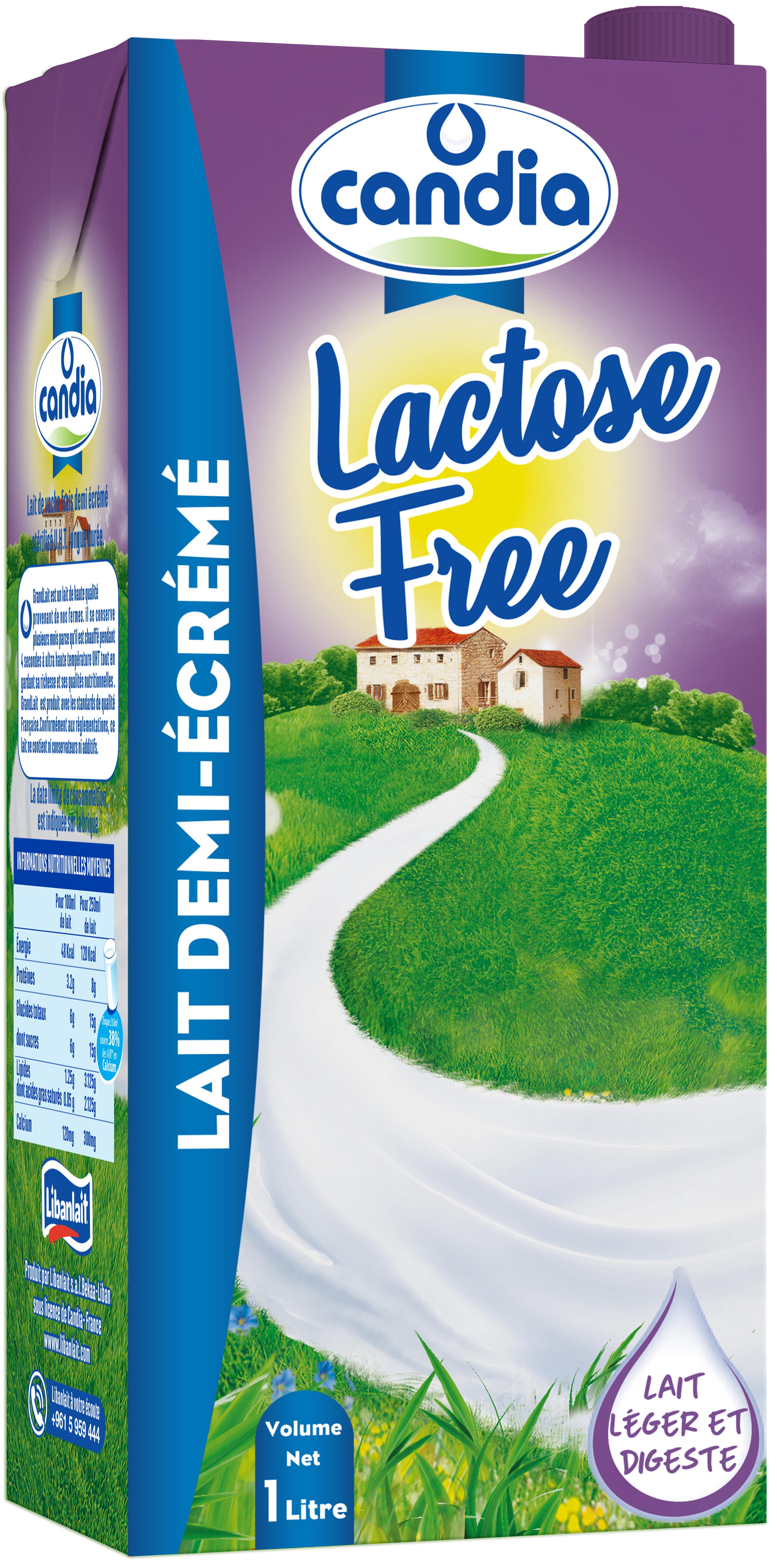 Candia Lactose Free UHT Milk 1 L