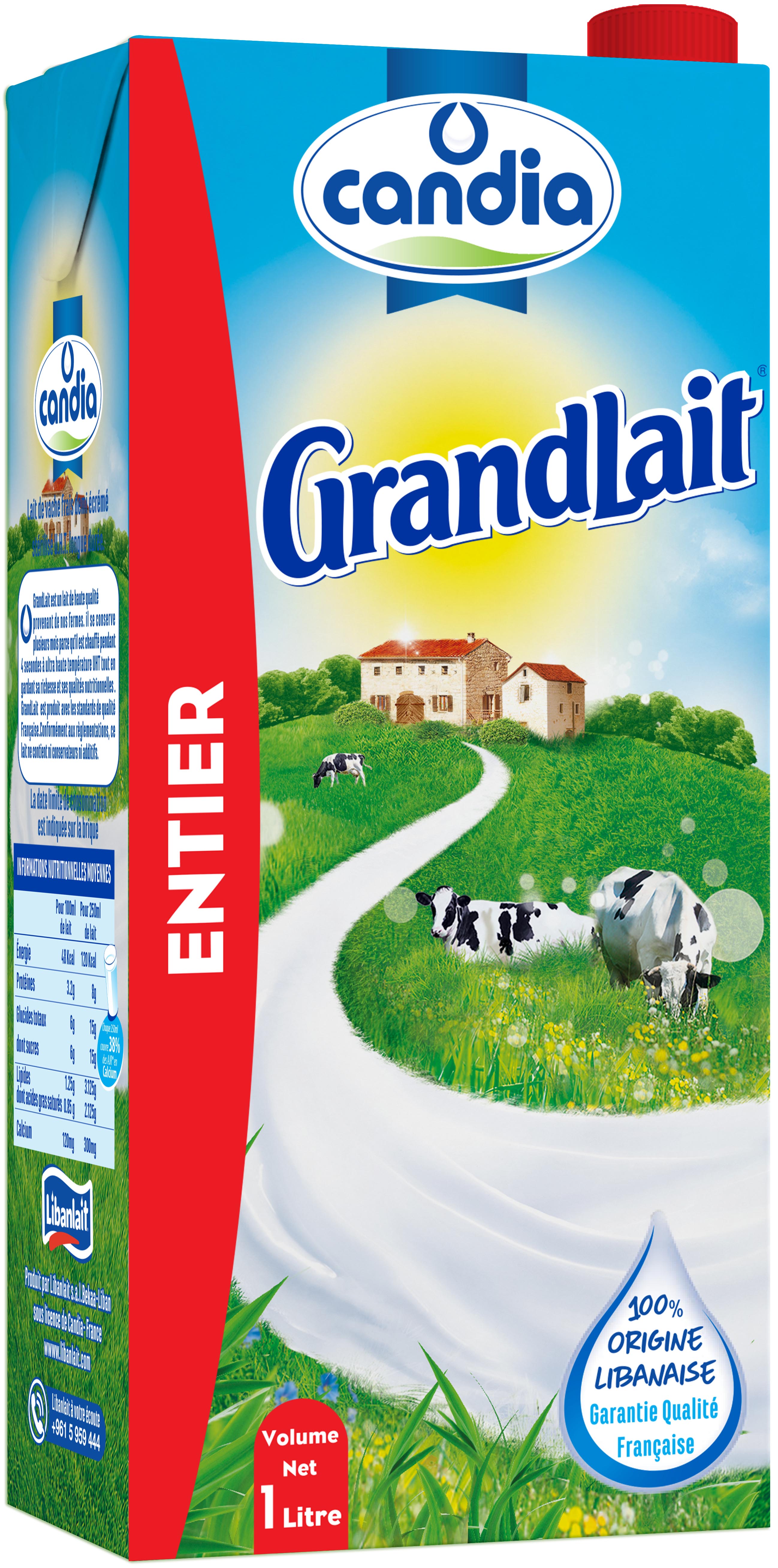 Candia Full Fat UHT Milk 1 L