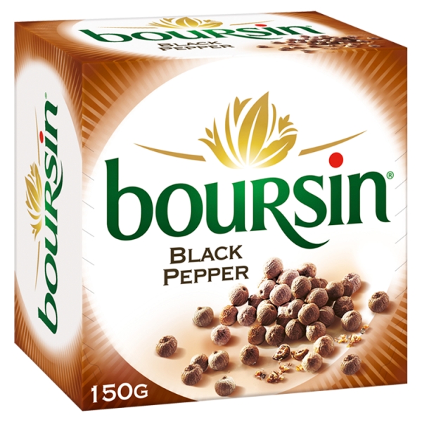 Boursin Cheese Cracked Black Pepper 150 g