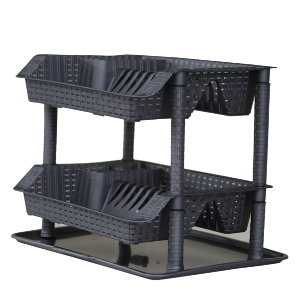 Tornado Double Dish Rack Silver