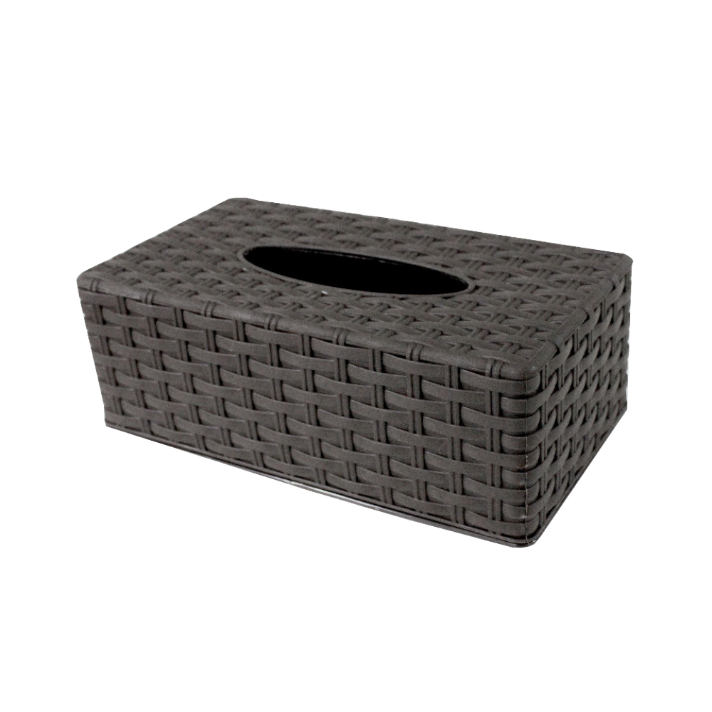 Klinex - Rattan Tissue Box Silver
