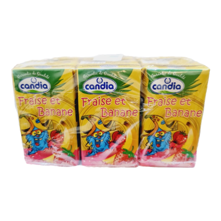 Candia Strawberry Banana 125 ml - Pack of 6