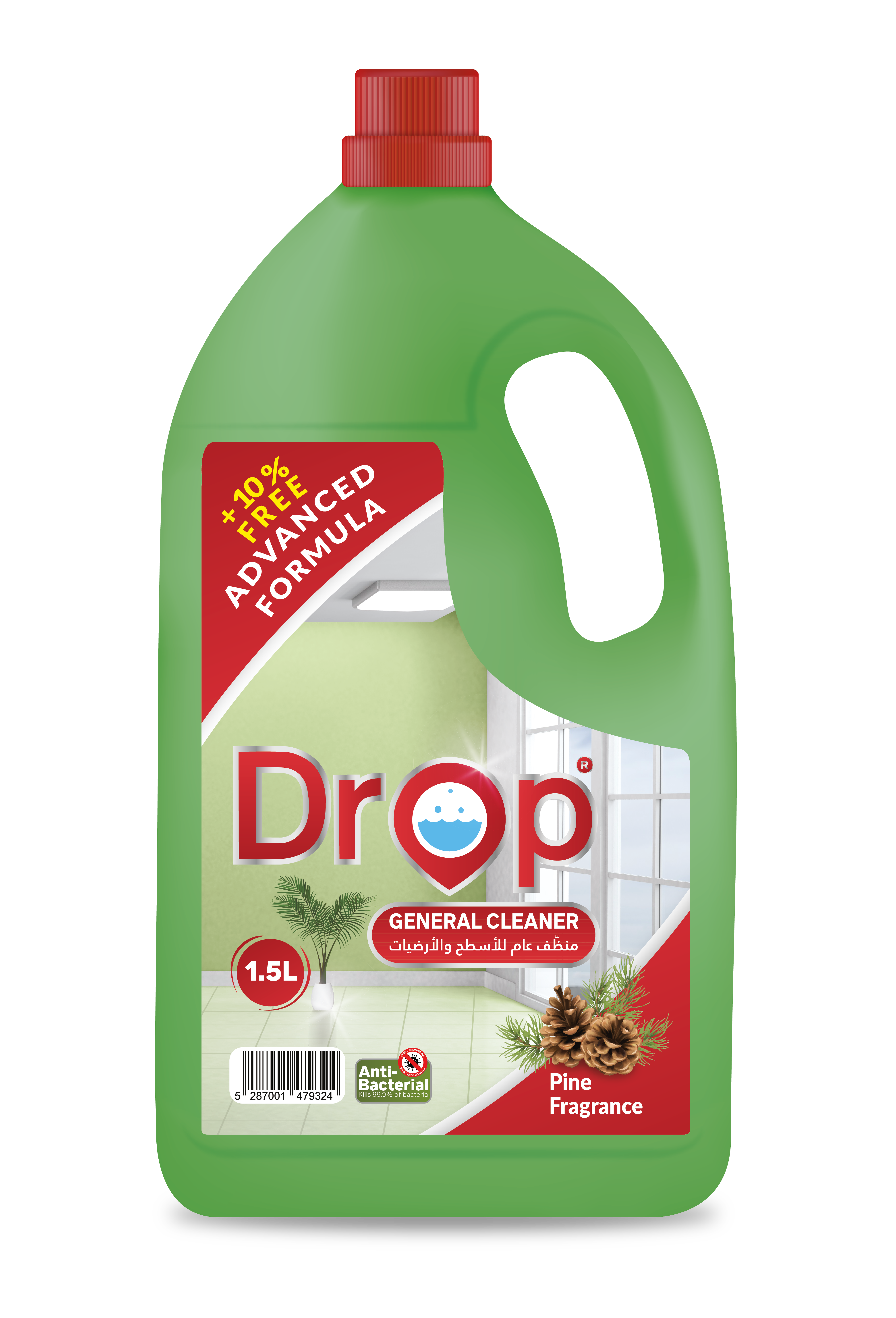 Drop General Cleaner Pine Fragrance 1.5 L