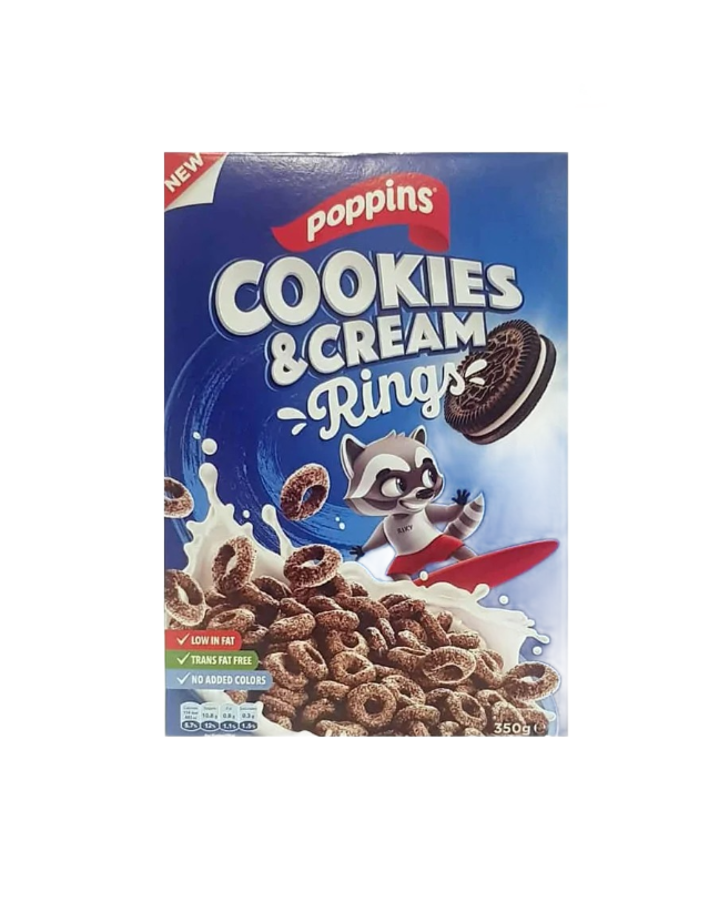 Poppins Rings Cookies & Cream 350 g