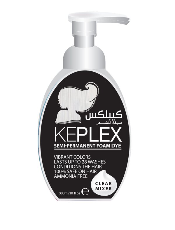 Keplex Crazy Color Foam Toner Clear Mixer - Semi-Permanent 300ML