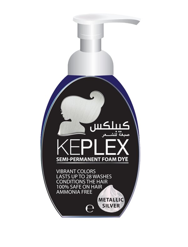 Keplex Crazy Color Foam Toner Metallic Silver - Semi-Permanent 300ML