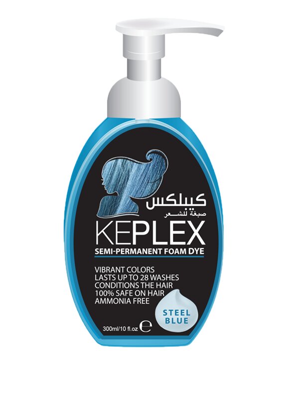 Keplex Crazy Color Foam Toner Steel Blue - Semi-Permanent 300ML