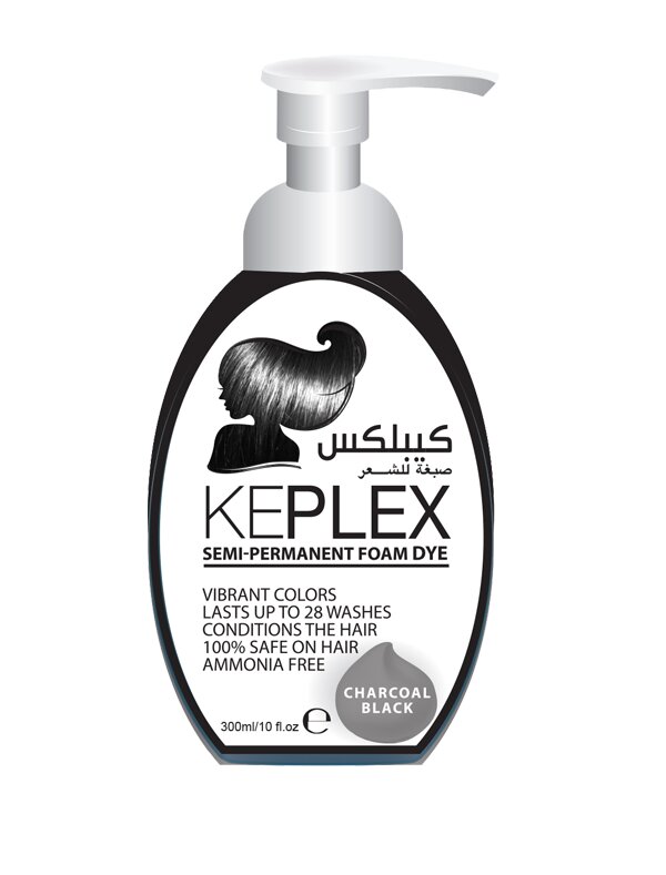 Keplex Crazy CoLor Foam Toner Charcoal Black- Semi-Permanent 300ML