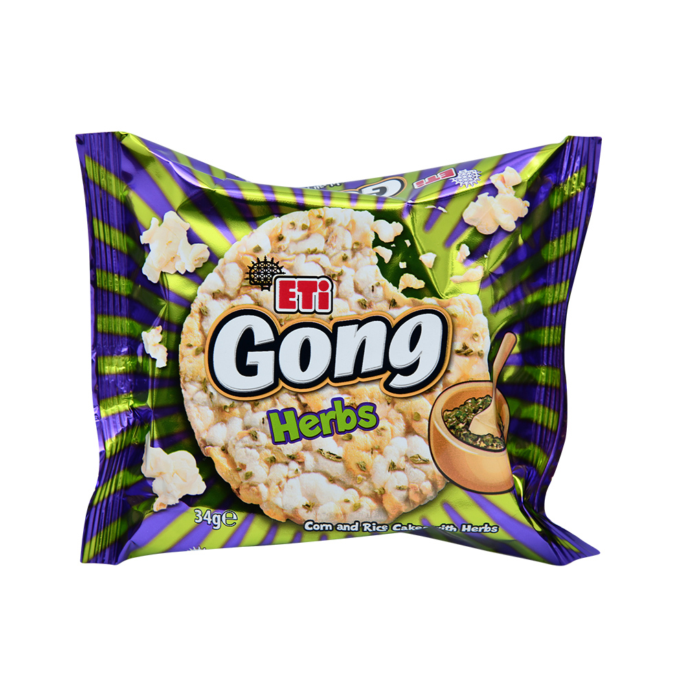 ETi Gong Herbs Corn & Rice Cakes 34 g