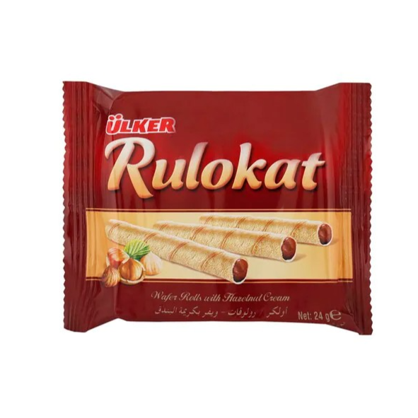 Rulokat Wafer Rolls with Hazelnut Cream 24 g
