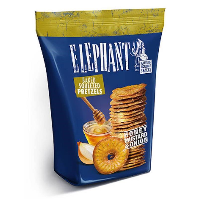 Elephant Baked Pretzels Honey Mustard & Onion 70 g