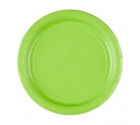 Light Green Plates 10's 23 cm