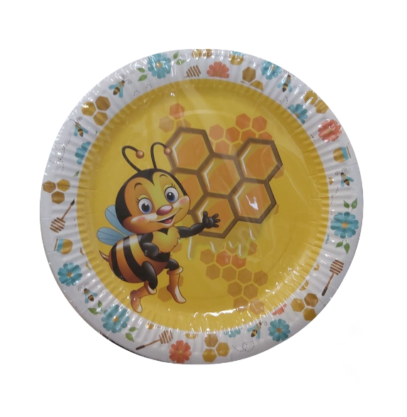Bee Plates 8's 23 cm