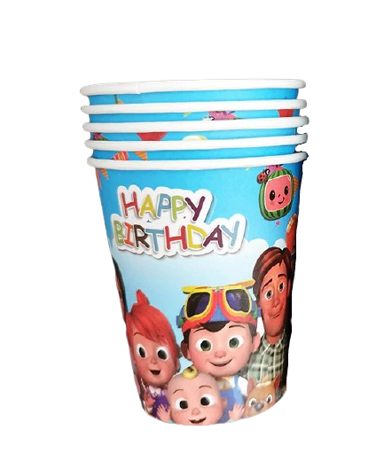 Happy Birthday Cocomelon Cups 8's