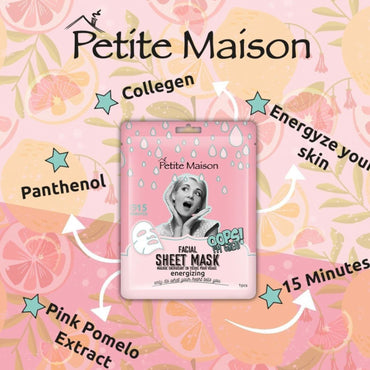 Petite Maison Energizing Facial Sheet Mask 25 ml