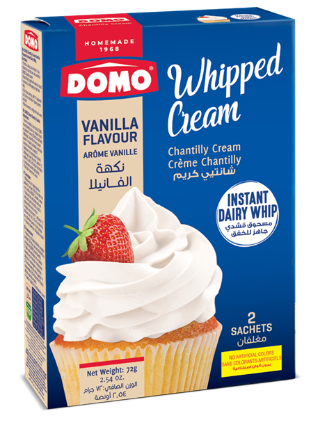 Domo Creme Chantilly 2 Sachets 72 g