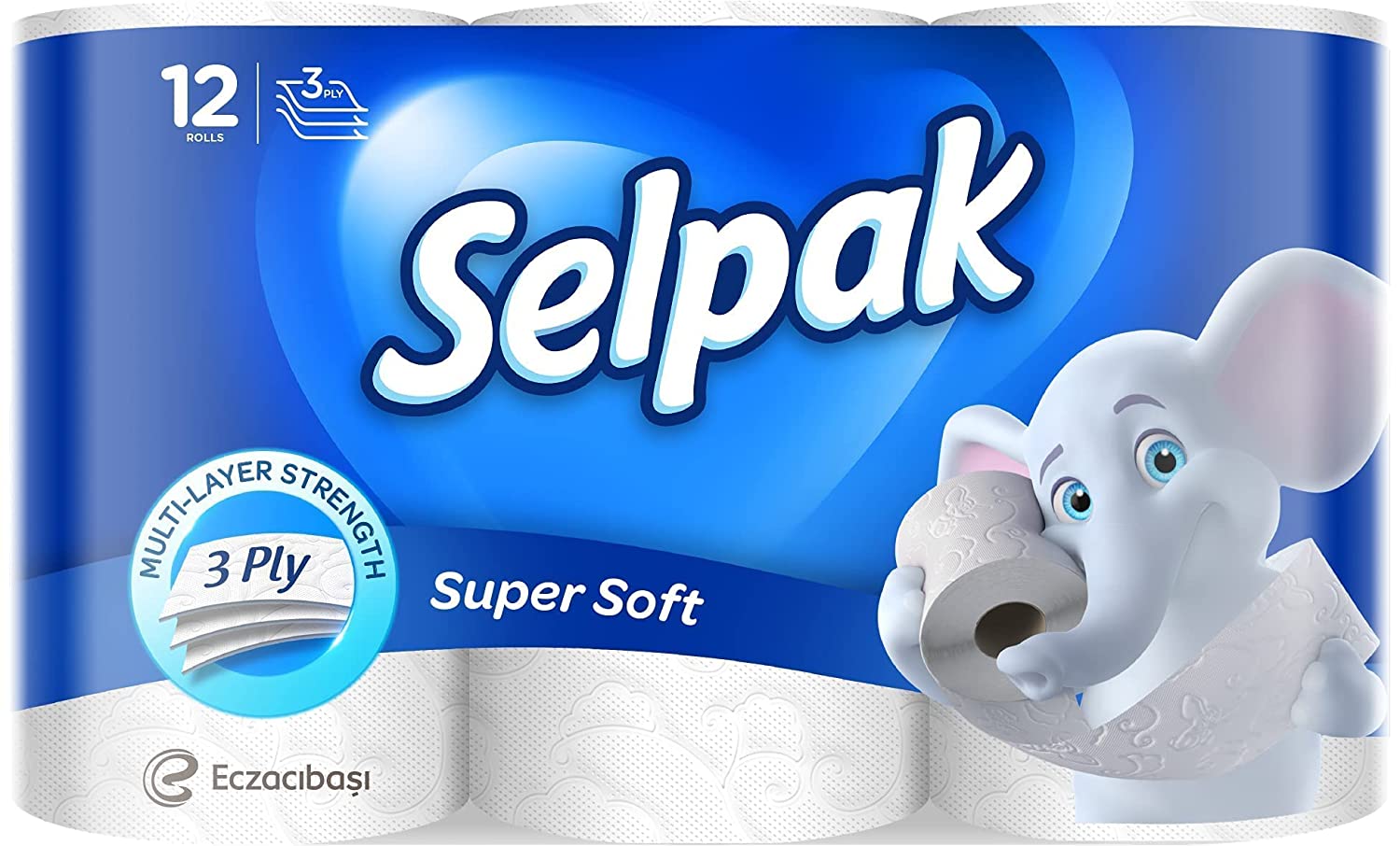 Selpak Super Soft 3 Ply Toilet Rolls 12's