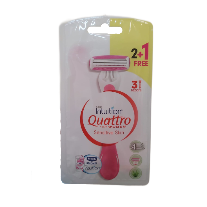 Schick Quattro For Women 2+1 FREE