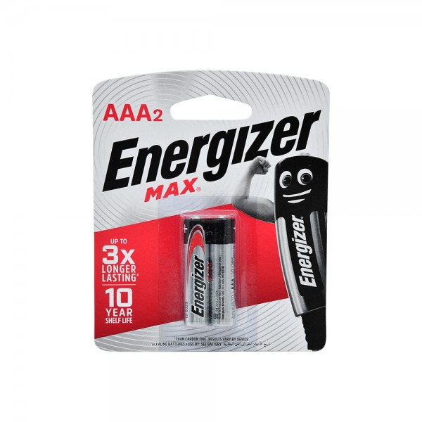 Energizer Battery Max AAA 2's