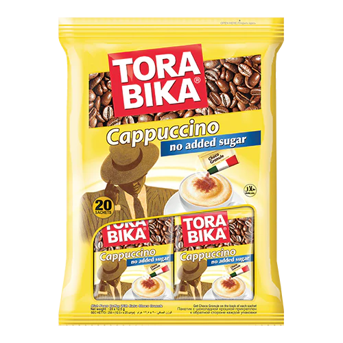 Tora Bika Cappuccino No Sugar 20's