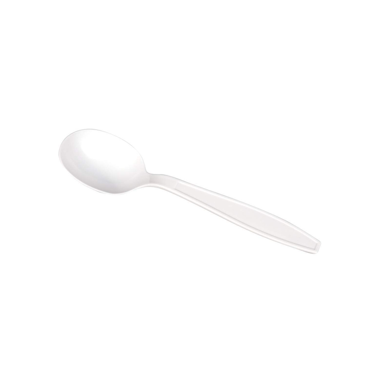 Plastic Spoon Thick White 100's