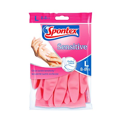 Spontex Sensitive Gloves Large 2's