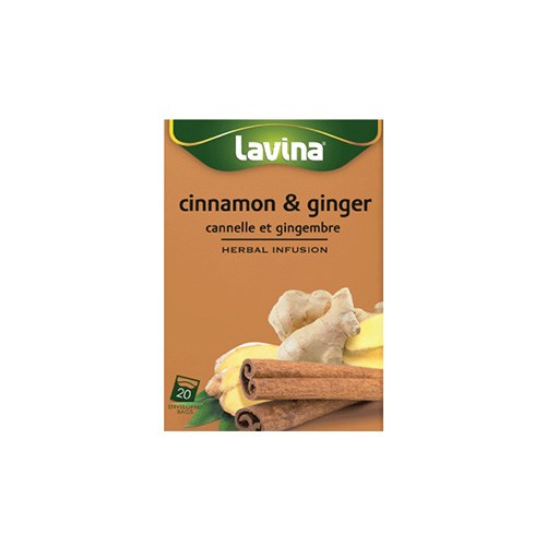 Lavina Cinnamon & Ginger Herbal Infusion 20's