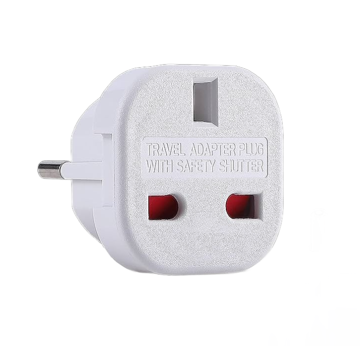 UK Adapter to 2-Pin Plug 1's