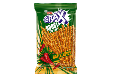 Eti Crax Boost Hot & Spicy Stick Crackers 50 g