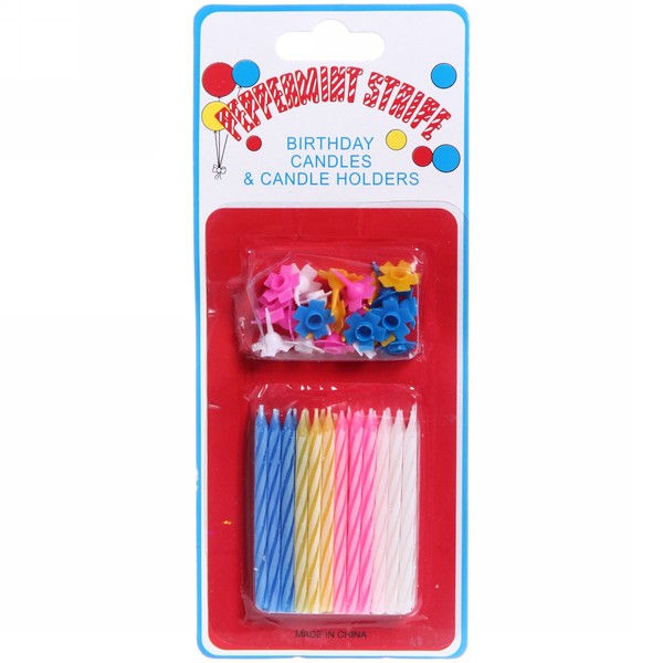 Birthday Candles & Holders 24's