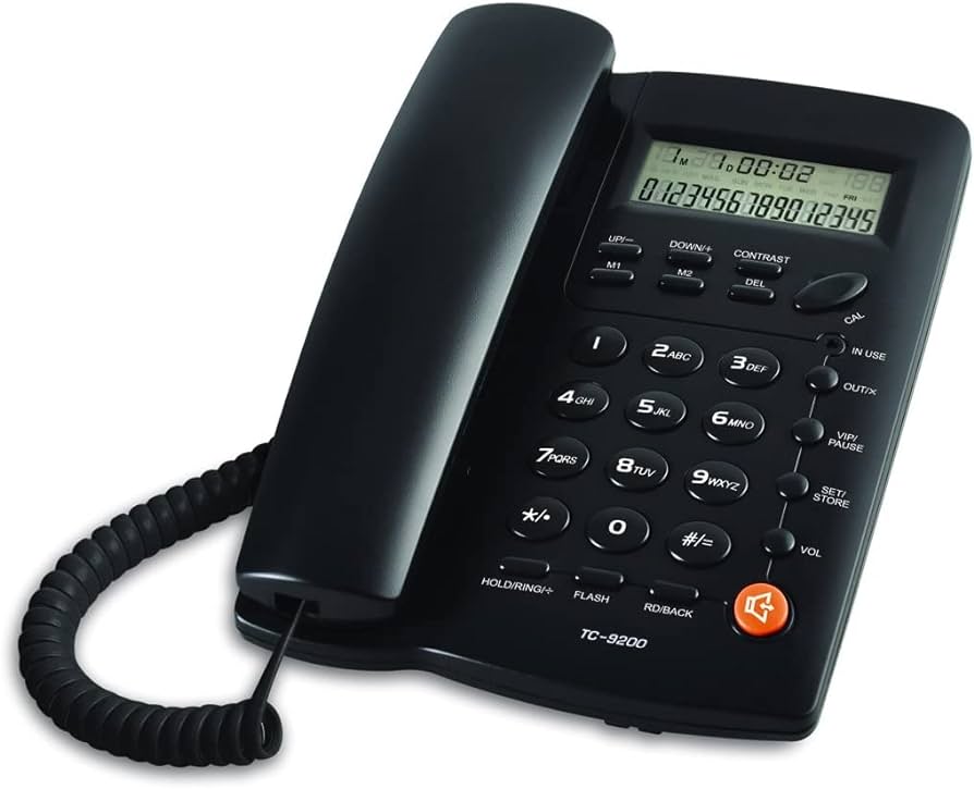 Homedesk Corded Telephone Black 1's