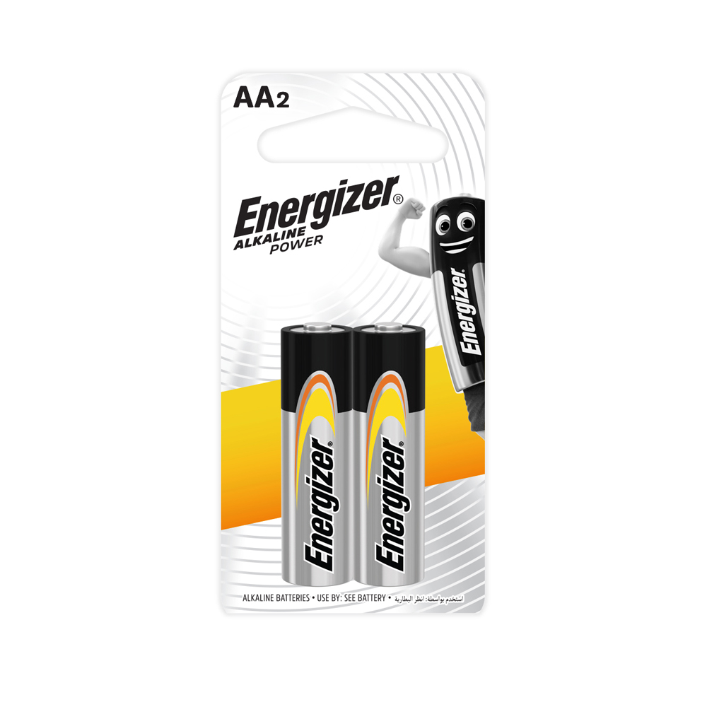 Energizer Battery Alkaline AA 2's