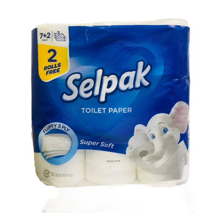 Selpak Super Soft Toilet Rolls 7's + 2 Free