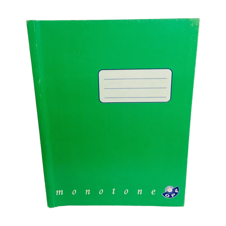 Opp Green Notebook 48 Sheets 165x210 mm