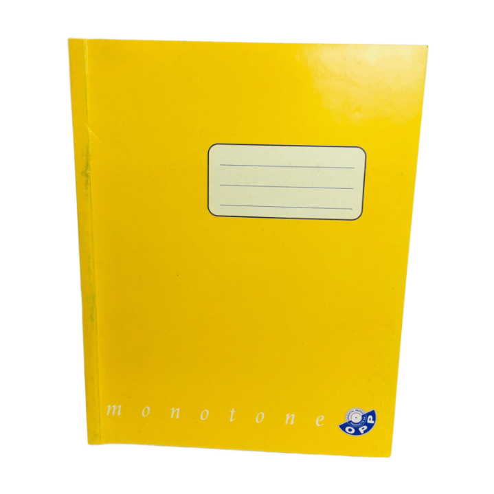 Opp Yellow Notebook 48 Sheets 165x210 mm