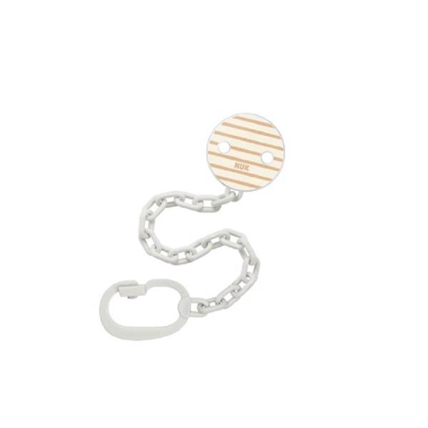 NUK Soother Chain White 1's