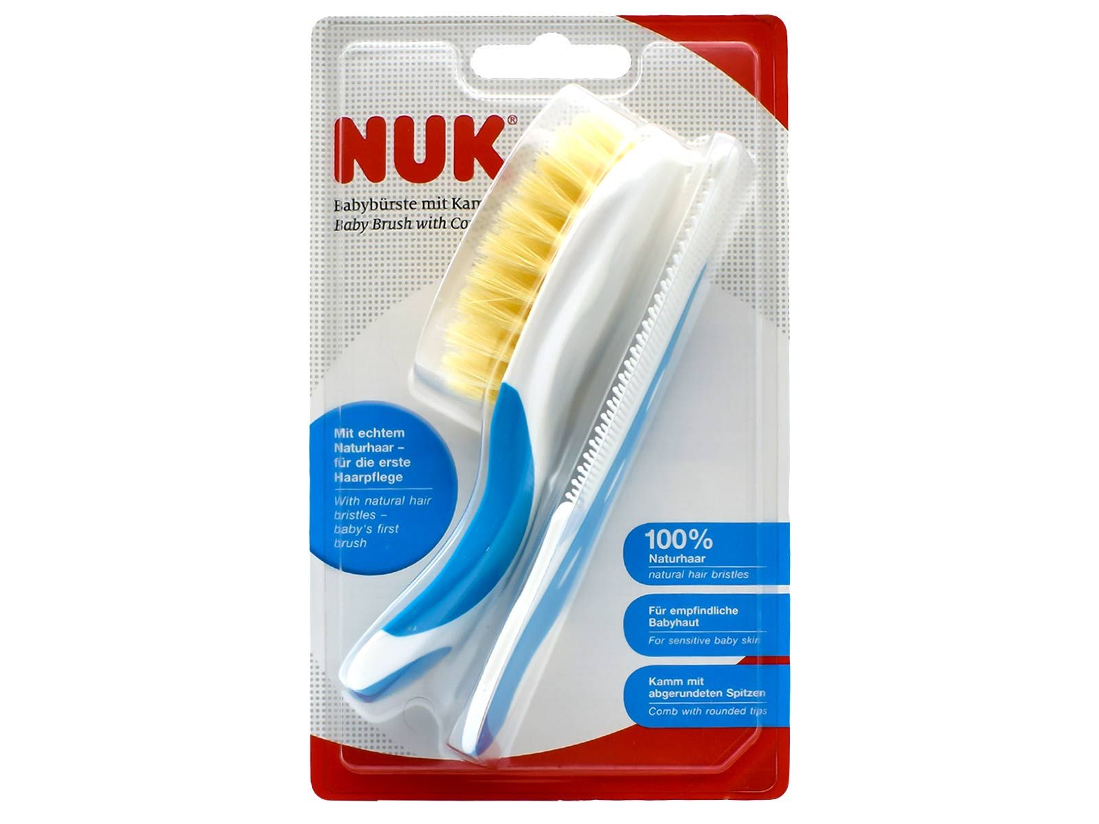 NUK Baby Brush with Comb Blue 1's